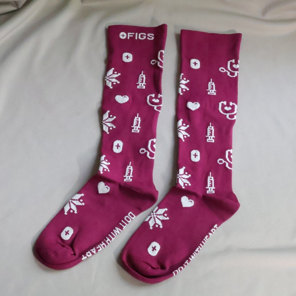 Figs Compression Socks Size M Medical Pattern New
