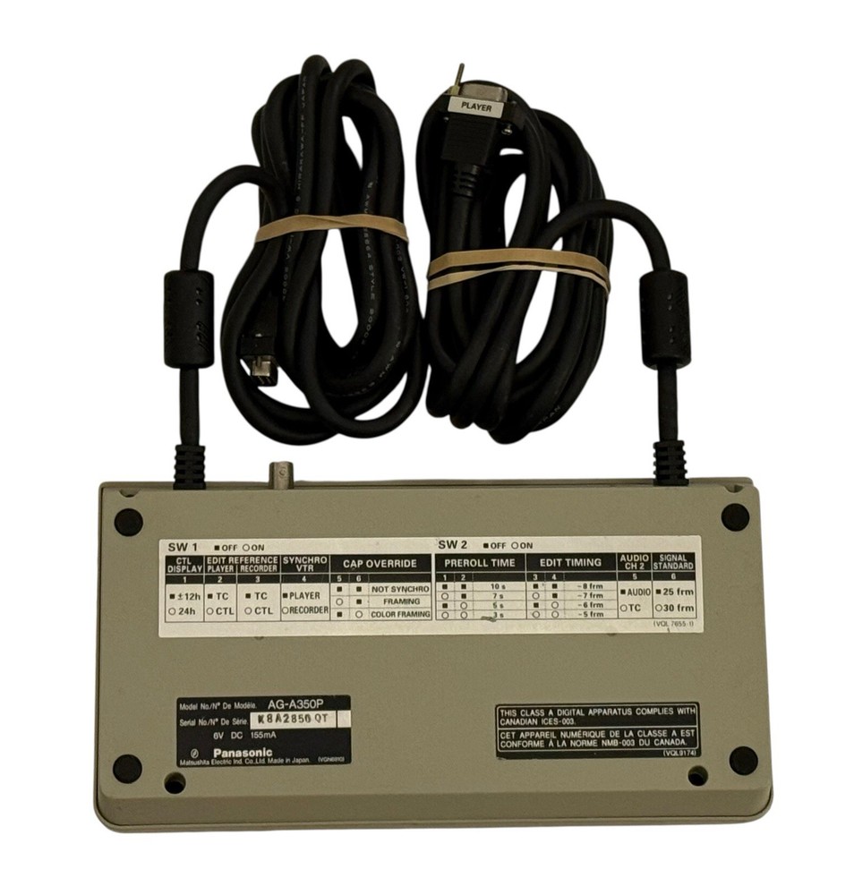 Panasonic AG-A350 Editing Controller *UNTESTED*