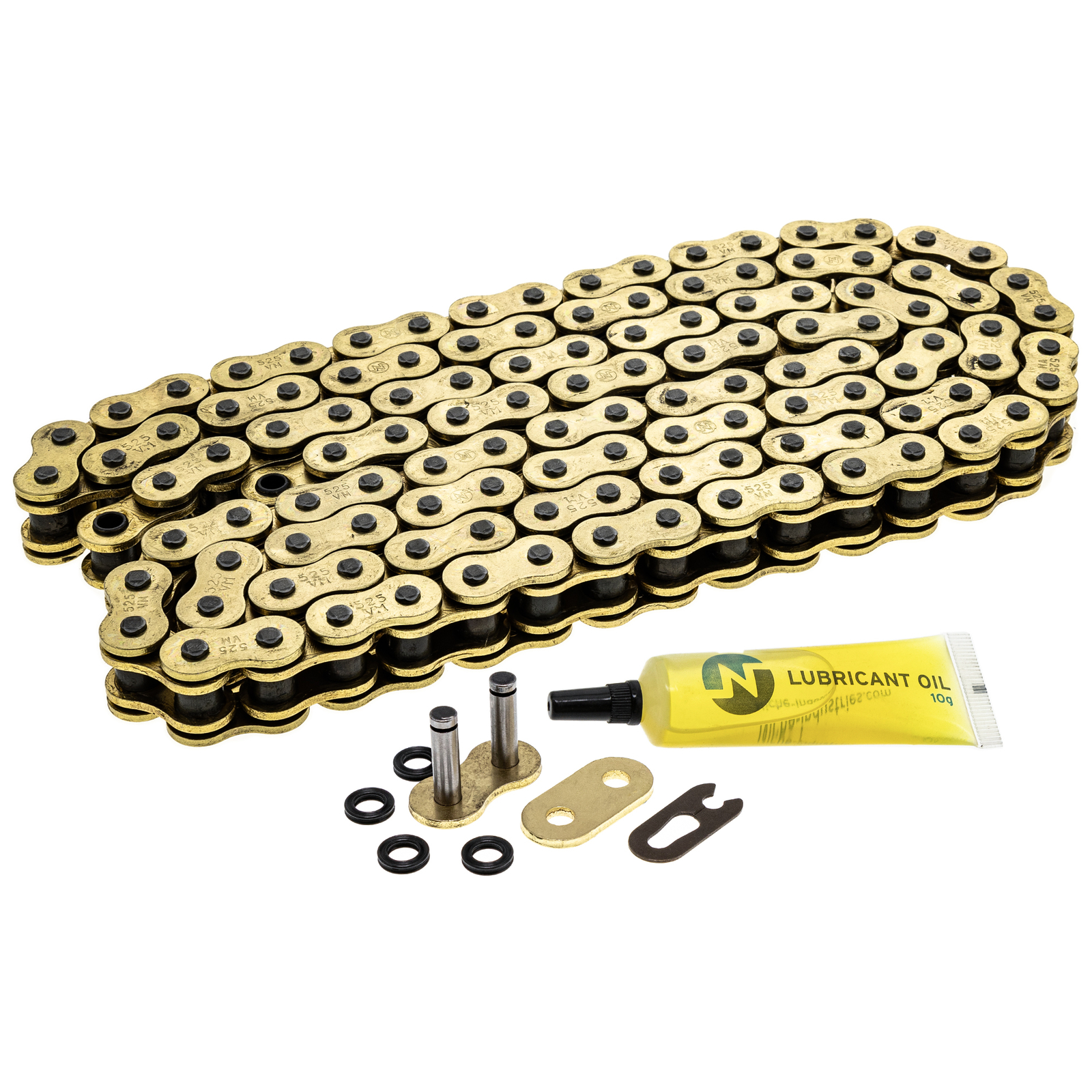 NICHE Gold 525 X-Ring Chain 120 Links With Connecting Master Link Motorcycle