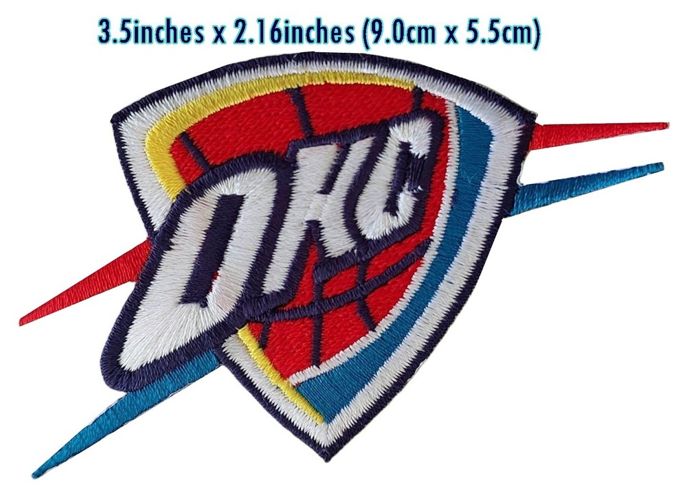 Oklahoma THUNDERS2025 Set 10PCS PER PACK LOGO PATCH,IRON,​Sewing​ on​ Fabrics