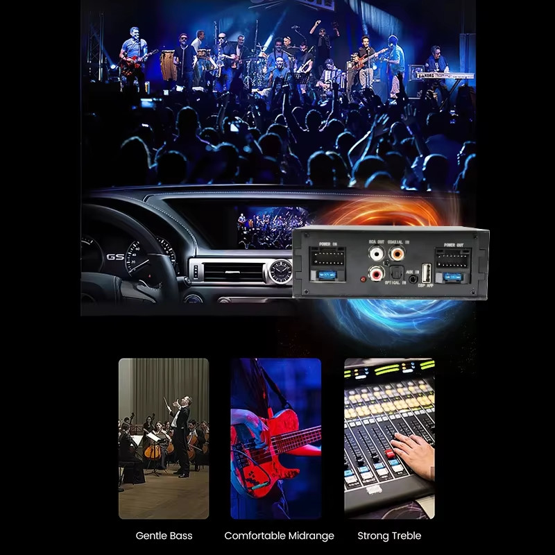 Car Audio DSP Digital Processor 4X50W Amplifier Android Radio