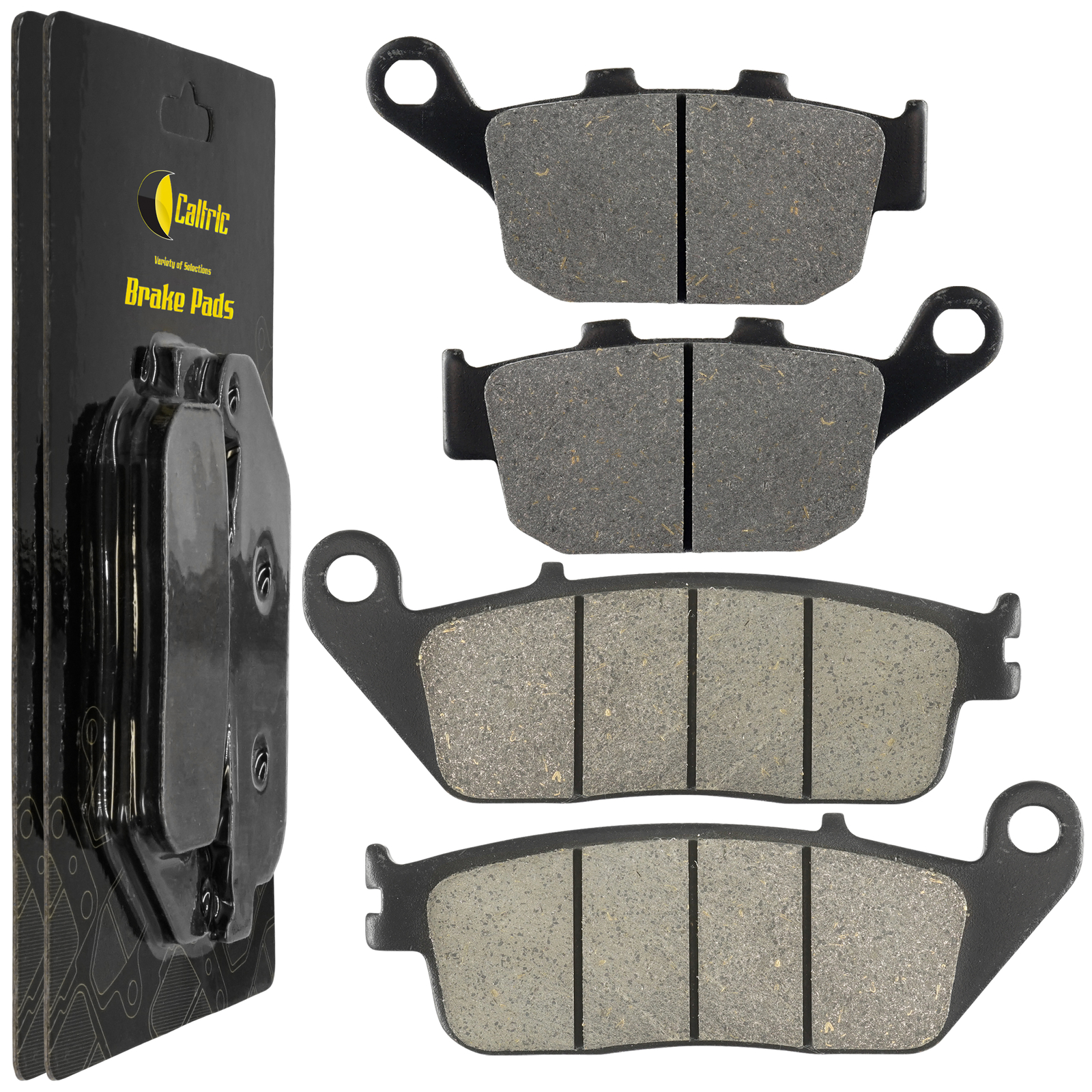 Caltric Front and Rear Brake Pads for Honda CBR500R CBR500RA ABS 2013-2024