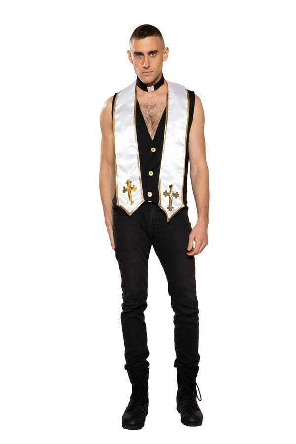 Two Piece Men's Priest Costume