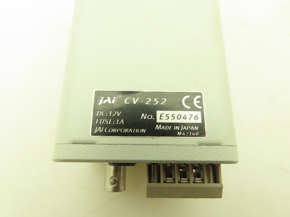 JAI CV-252 CCD Video Camera Sensitive Monochrome Analog 12VDC 50MM Computar