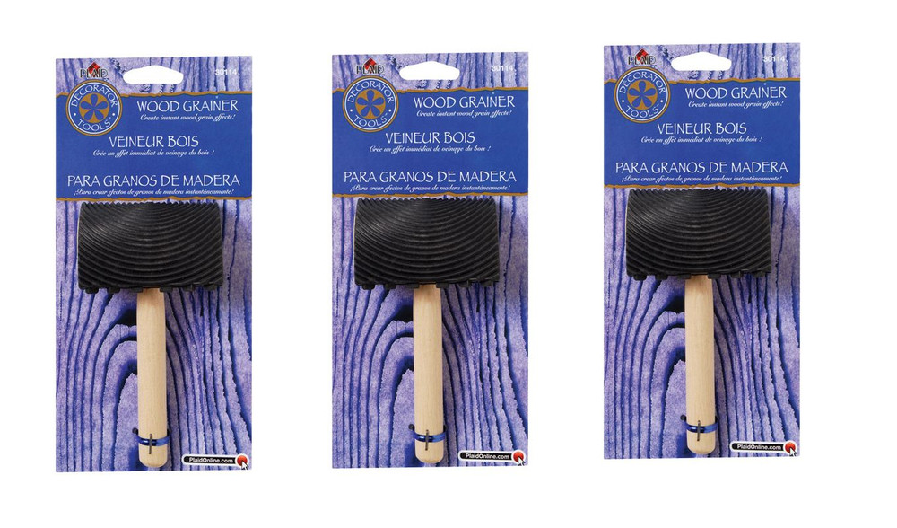 3 pack Plaid Wood Grainer Tool Wood