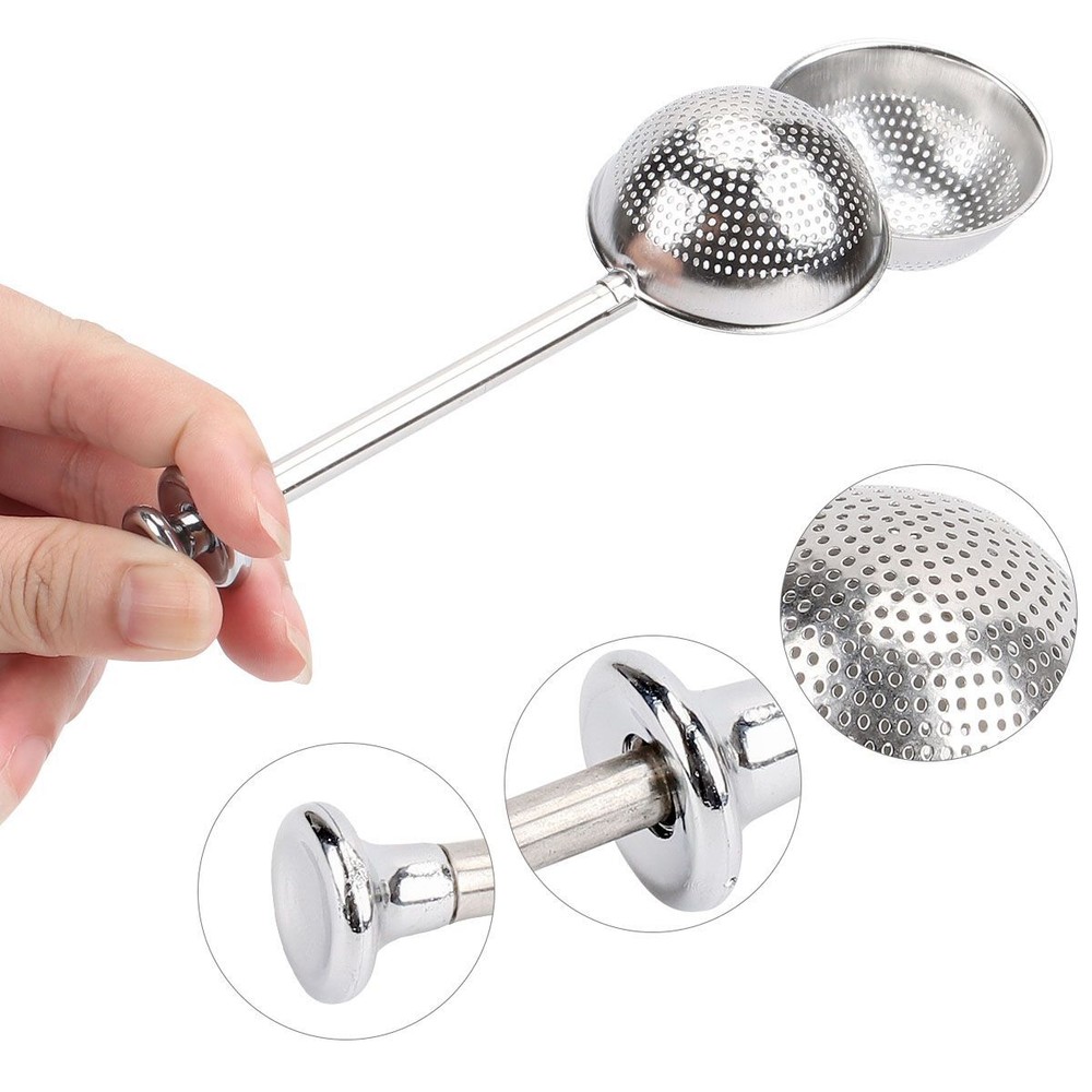Ball Mesh Tea Infuser Loose Leaf Strainer Spice Filter Herb Steeper Diffuser