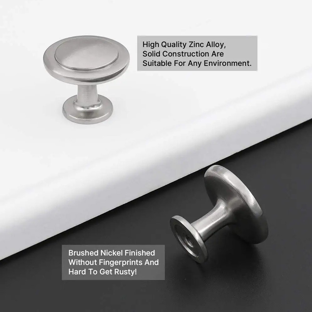 Lot Brushed Nickel Cabinet Knobs Pulls Stainless Steel Kitchen Drawer Handles US
