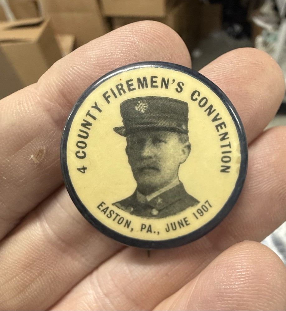 1907 Easton PA Fireman's Convention pin.
