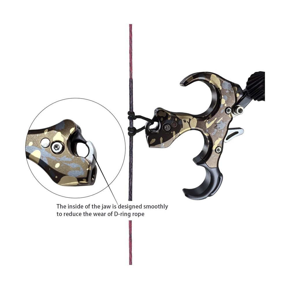 Compound Bow Release Aid Wrist Strap Adjustable Thumb Release Left Right