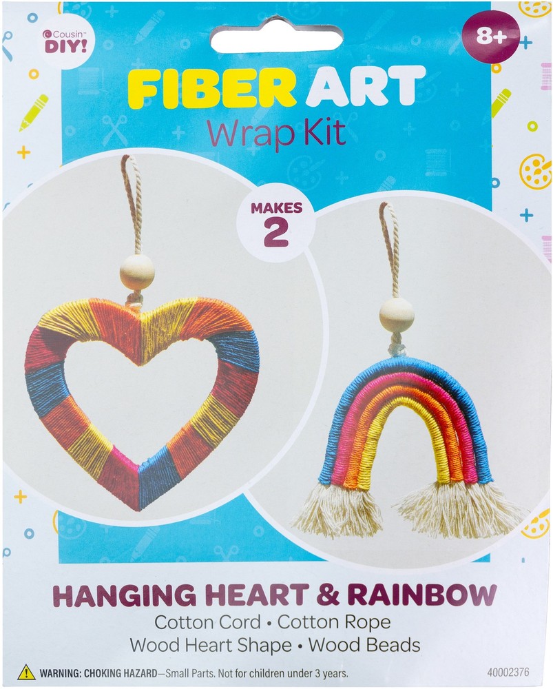 CousinDIY Fiber Art Kit-Rainbow