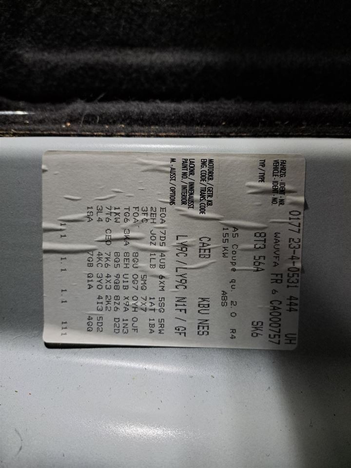 2012 A5 Audi Jack Sku#4210327