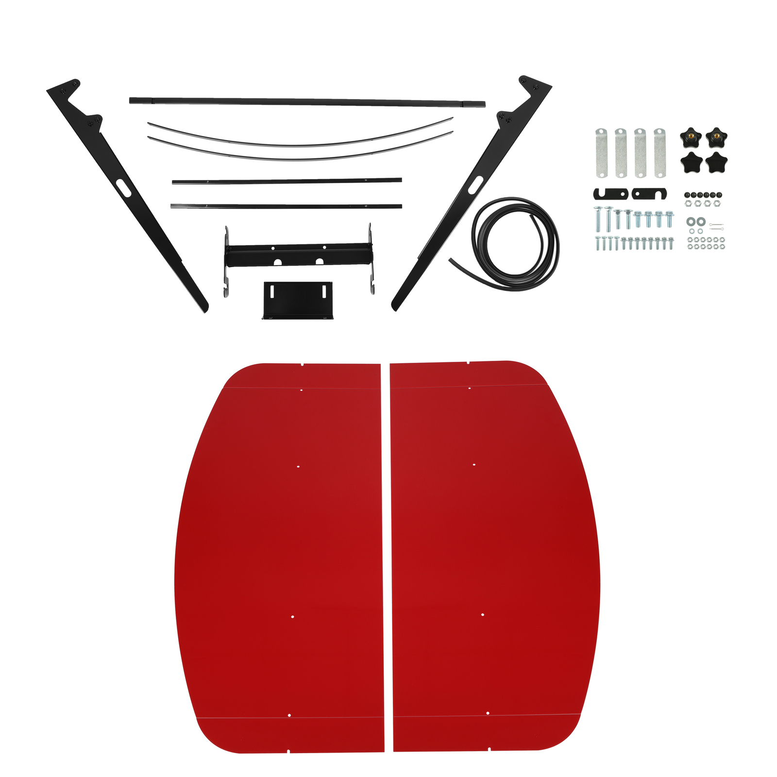 Red 52" X 52" Tuff Top ROPS Canopy For Tractor and Mowers Umbrella