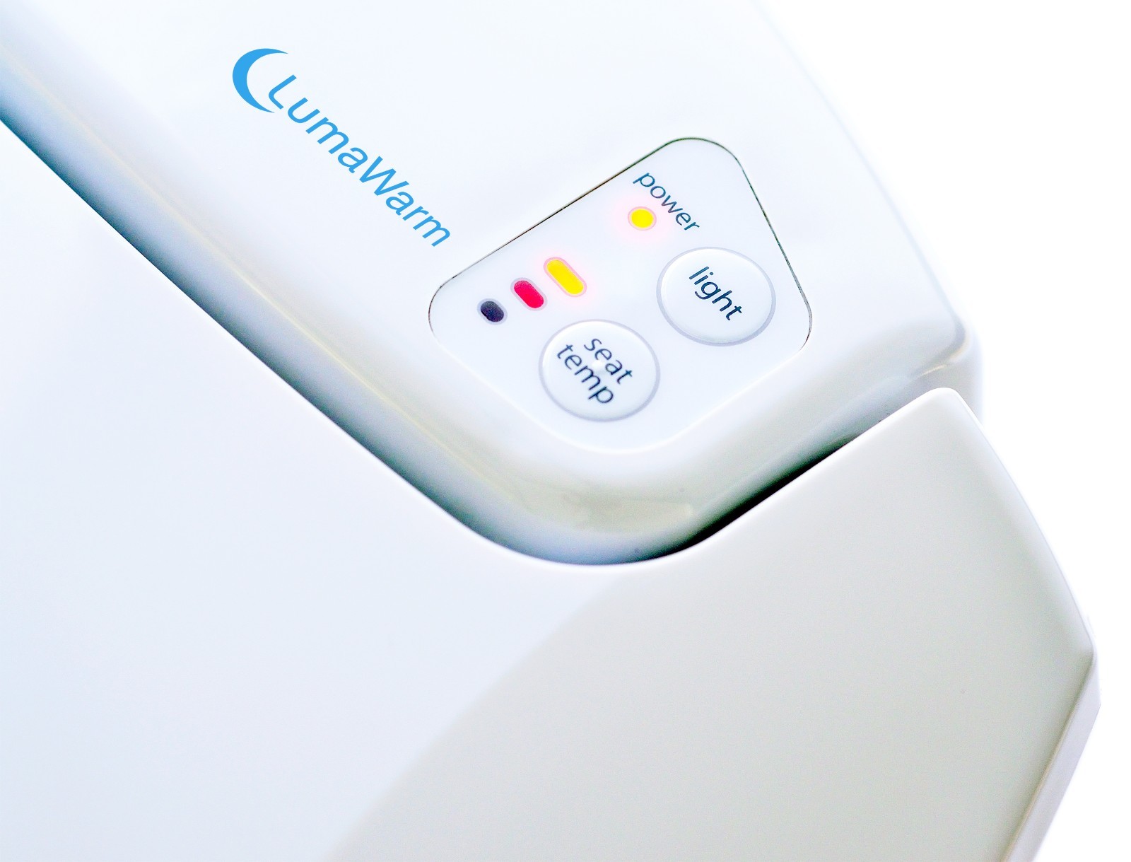 LumaWarm - ROUND Heated Electric Warm Toilet Seat Nightlight White Open Box