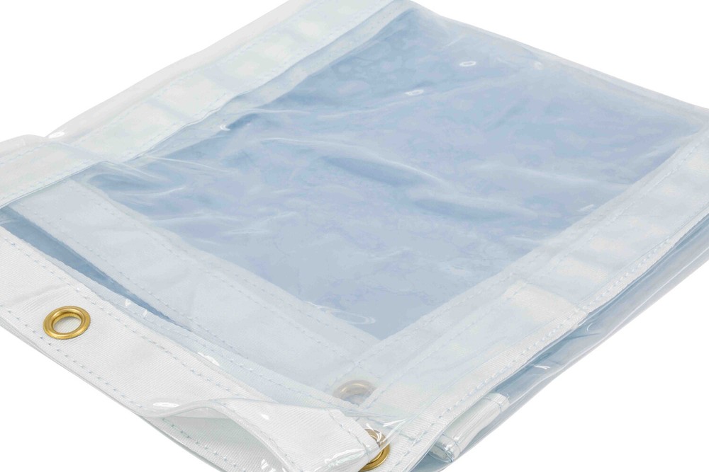 (4 Pack) 8' x 10' Clear Vinyl Tarp, 22 oz Vinyl