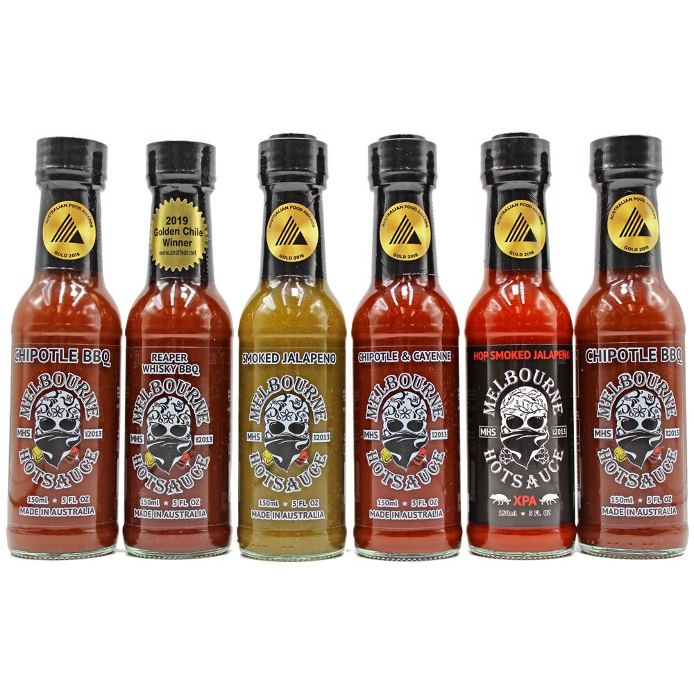 Melbourne Hot Sauce BBQ 6 pack