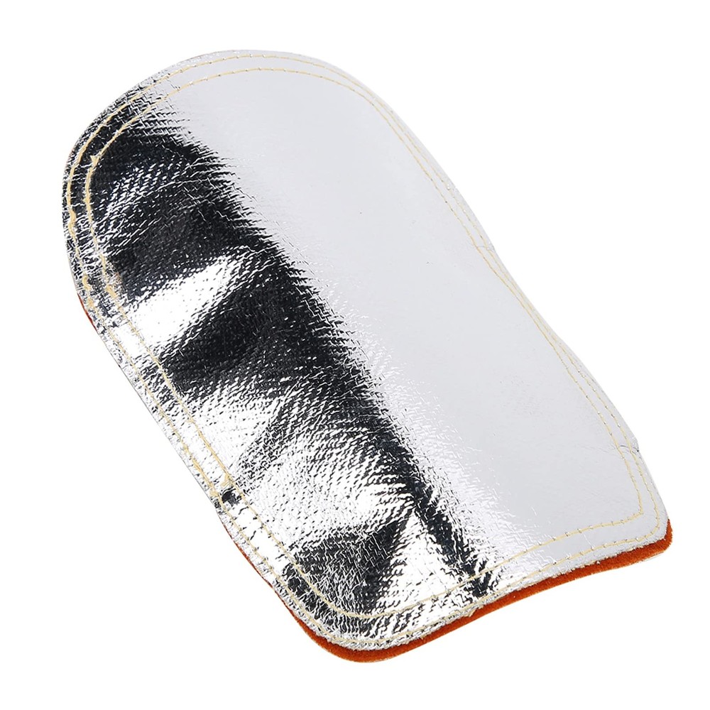 Hand Heat Shield Welding Hand Pad Split Cowhide Leather Aluminized Back Welding