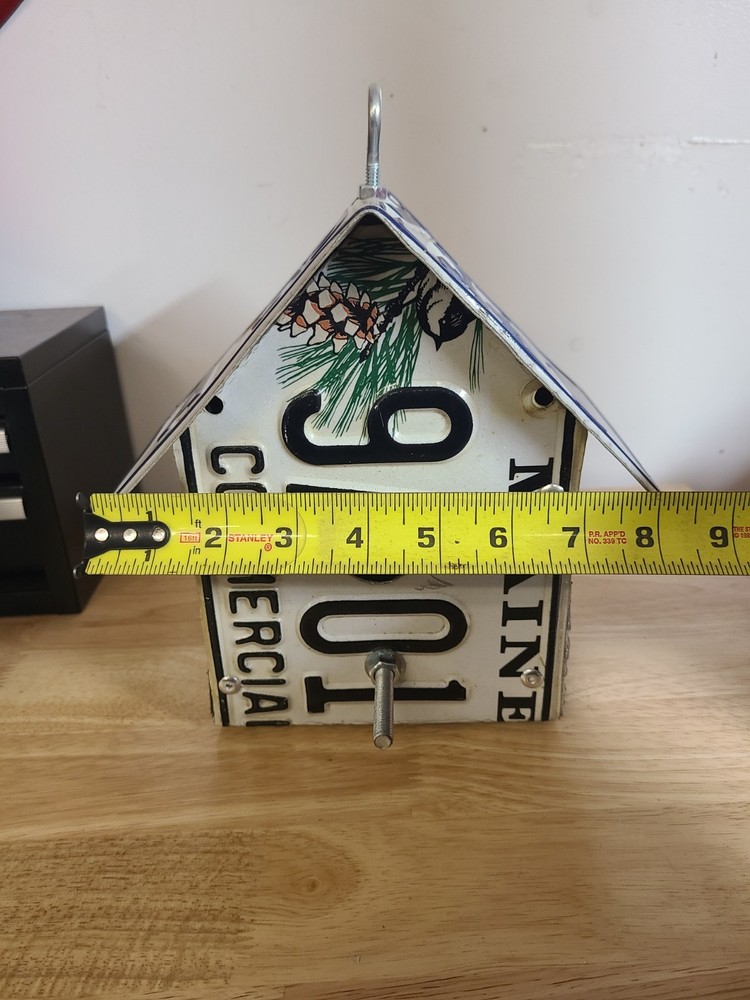 Custom Made License Plate Bird House