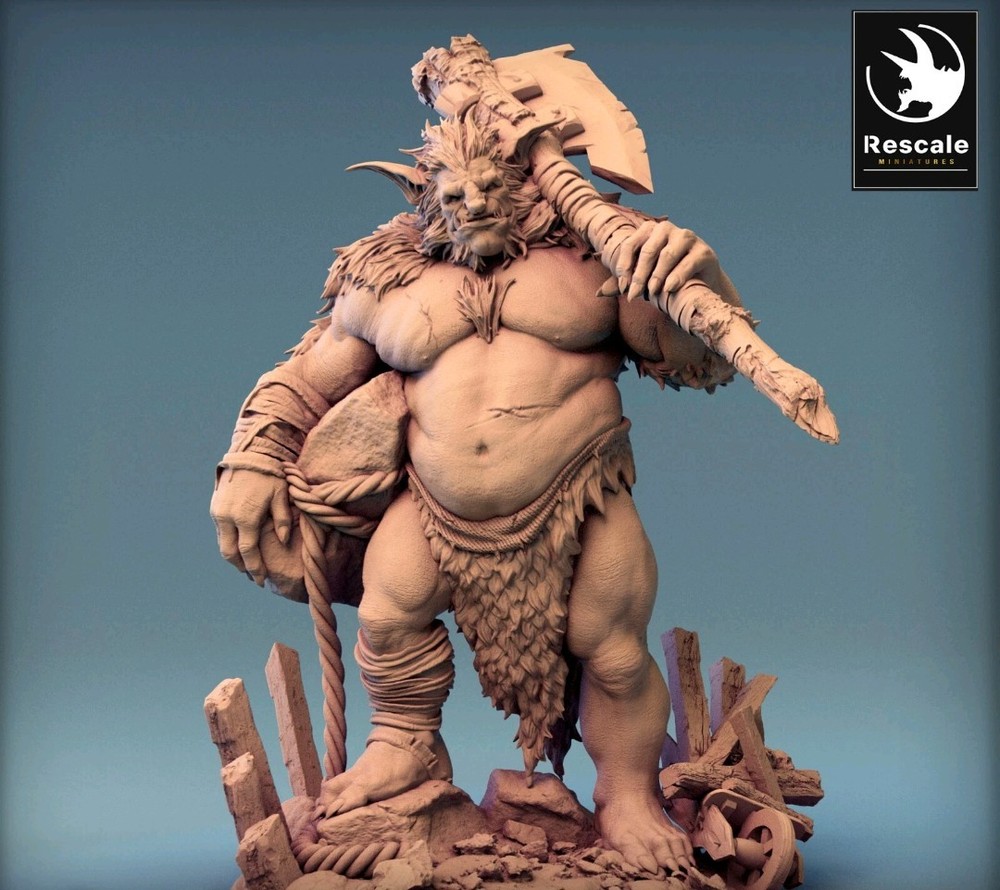 32mm Scale - Ice Troll by Rescale Miniatures | D&D | DnD | 3D Printed