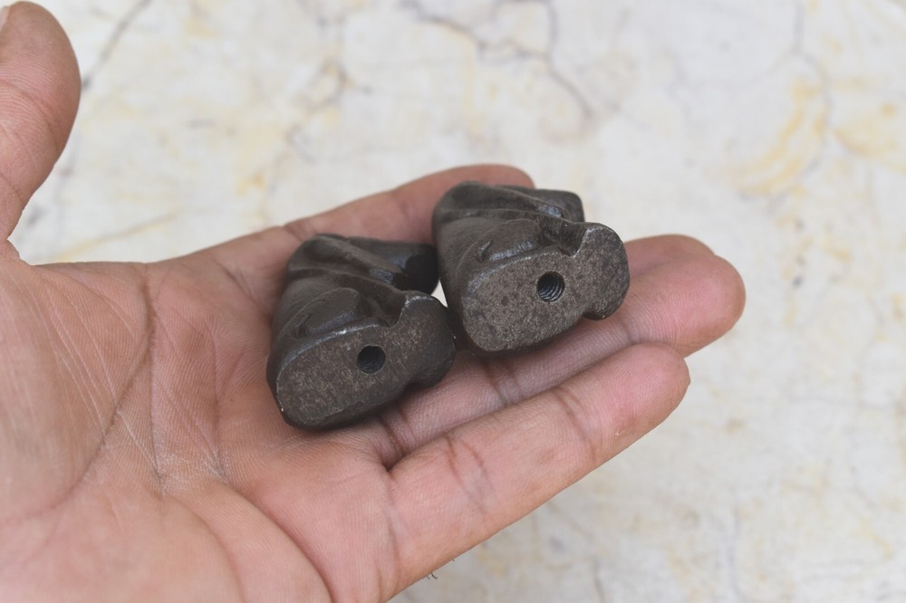 Vintage Cast Iron Dog Shape Knobs Drawer Cabinet Door Handles Knobs Pulls 10pcs