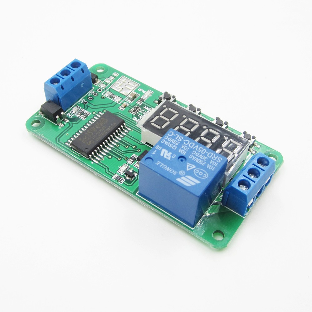 DC 5V Multifunction Self-lock Relay PLC Cycle Timer Module Delay Time Switch