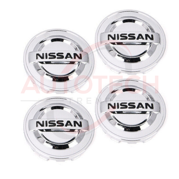 Set of 4 Silver Nissan Wheel Center Cap 54mm for Altima Maxima Murano 40343AU51A