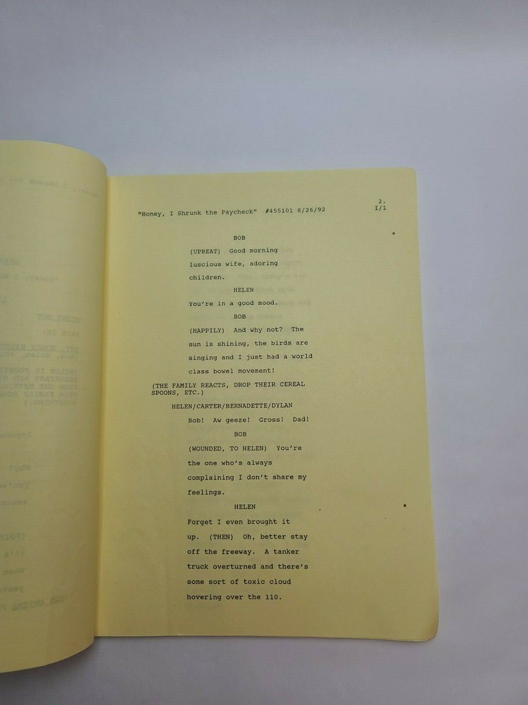 SHAKY GROUND / Doug Keyes 1992 PILOT TV Script, "Honey, I Shrunk the Paycheck"
