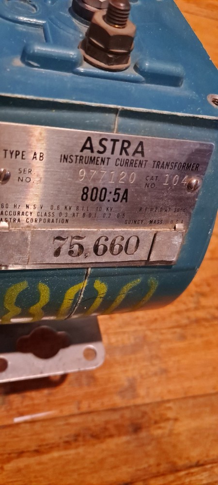 Astra Type AB Current Transformer 800:5A