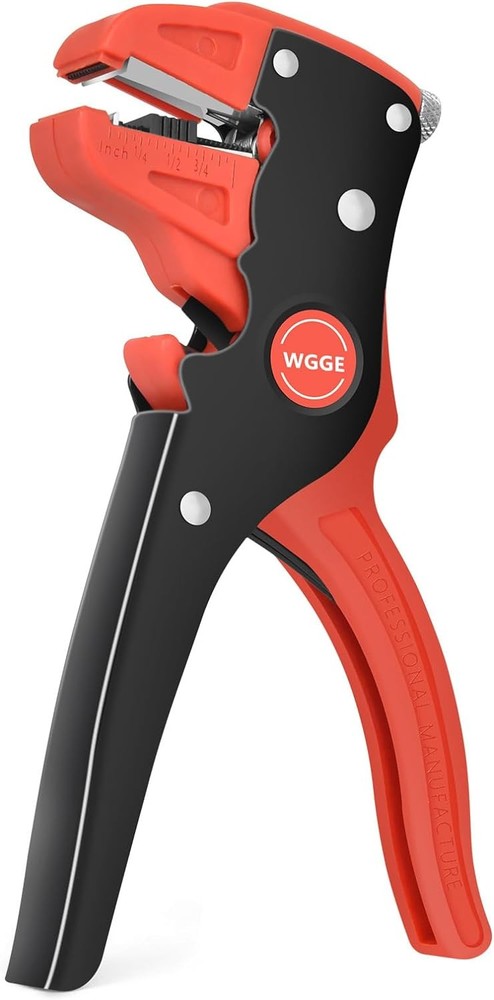 WGGE Automatic Wire Stripper and Cutter, 2 IN 1 Red/ Black