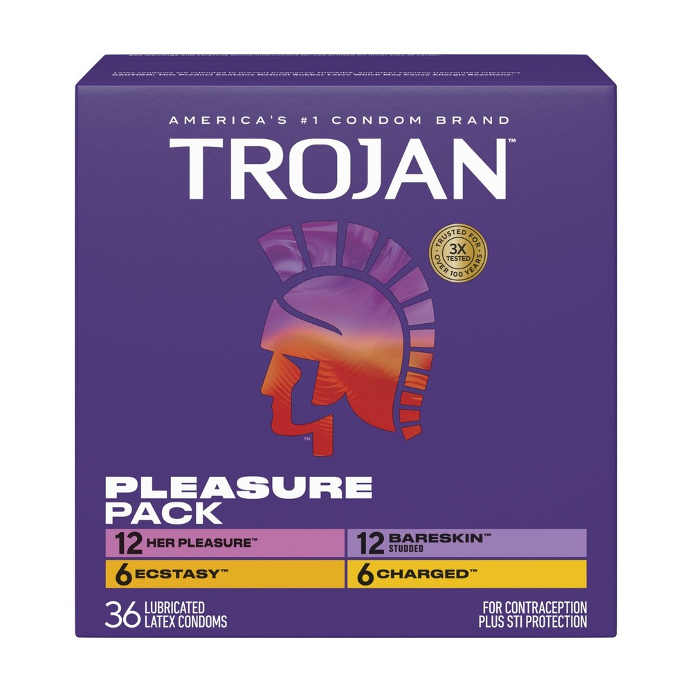 Trojan Pleasure Pack - 36 count - Condoms