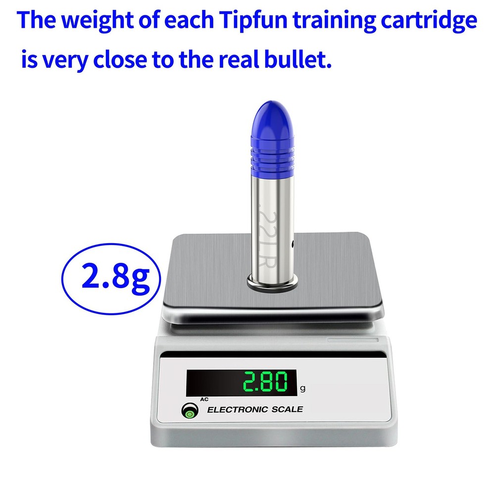 Tipfun 22LR Snap Caps Round Action Training for Dry Fire Training Dummy Round