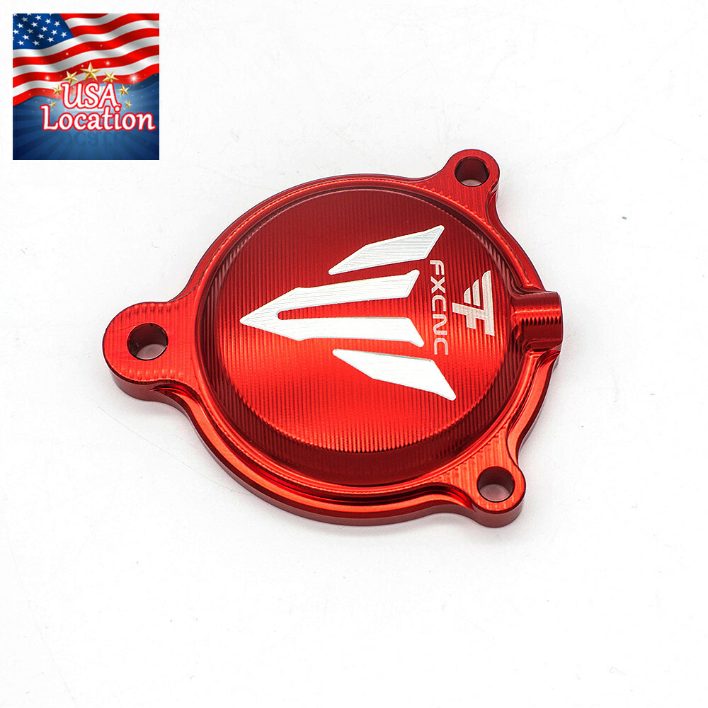 Red Engine Protect Guard Cover Stator For YFM 700 Raptor YFM700R 2007-2020 FXCNC