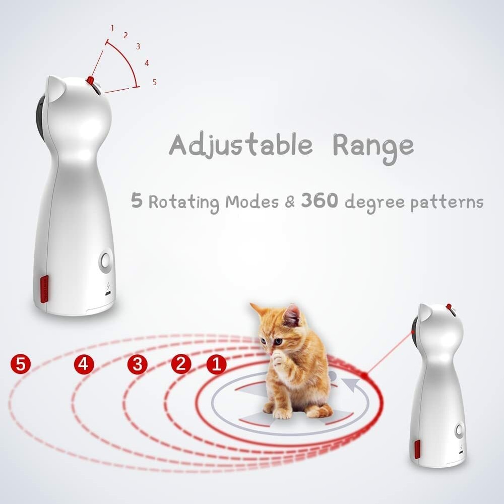 Cat Toy Automatic Rotating toy Pointer for Cats Pet Dog