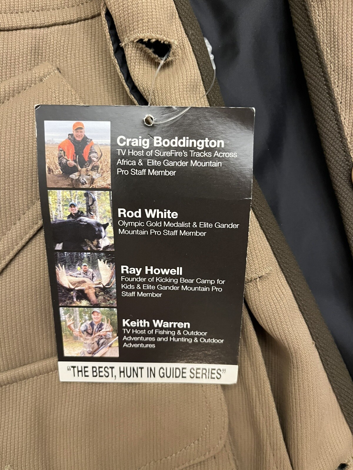 NWT Guide Series Goose Duck Pheasant Hunting Tan Khaki Jacket Coat Men's Medium