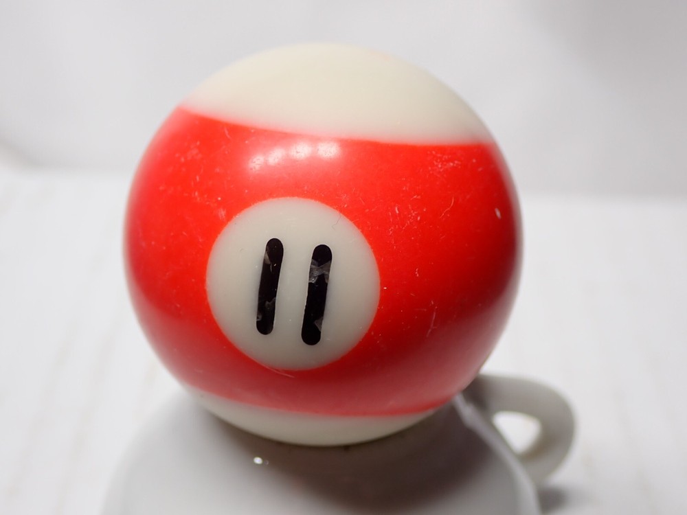 Replacement 1.5" Mini Billiard Pool Ball #11 Striped Red