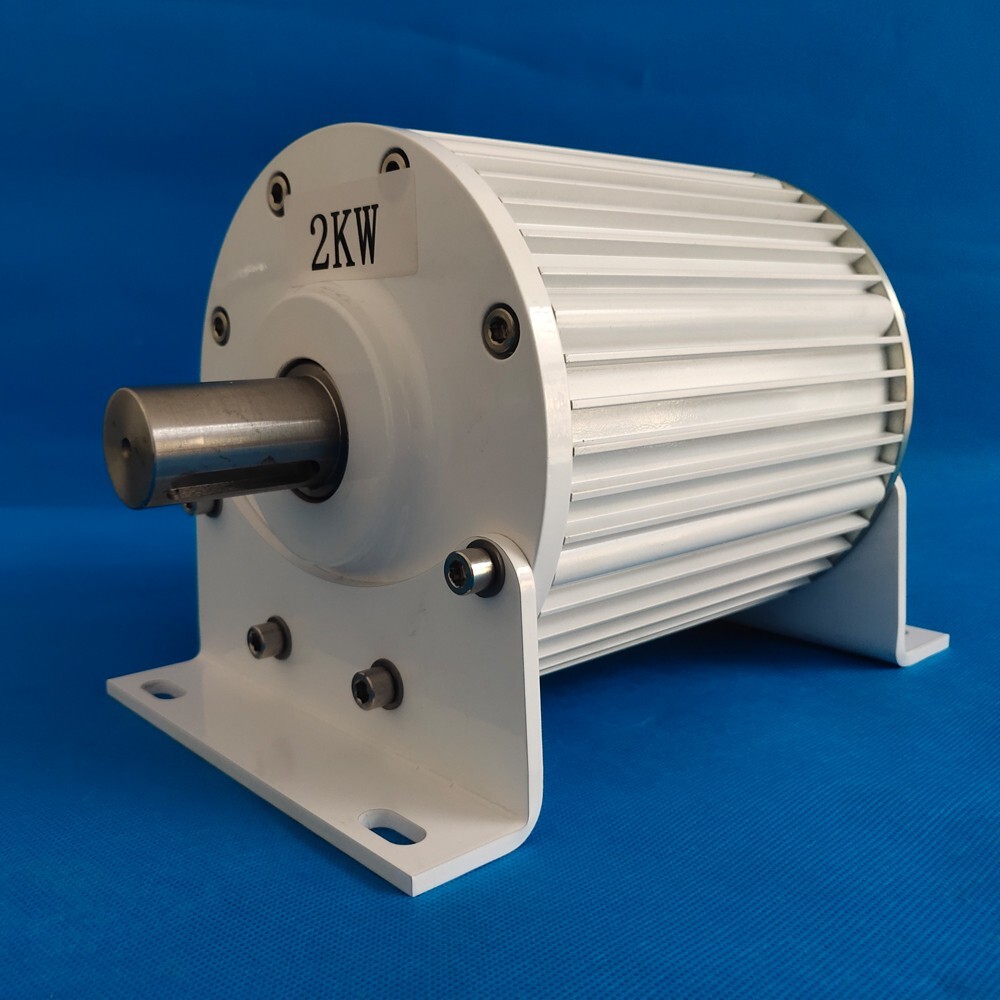 2000W Permanent Magnet Synchronous Generator With Reducer Motor 48V 220V 380V