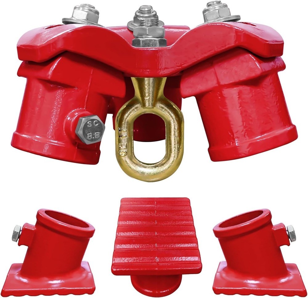 Tripod Head and Base Set for Lifting Chain Hoist 2200lbs Stable Rotating Ring