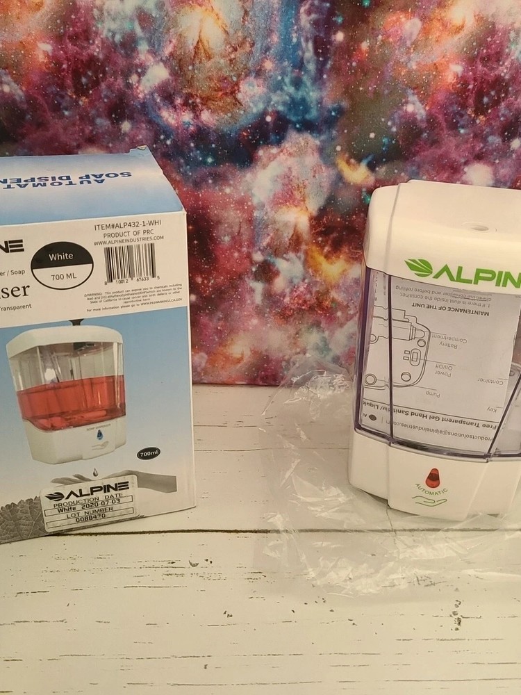 Alpine Industries 700 ml Mountable Automatic Liquid Hand Soap Dispenser