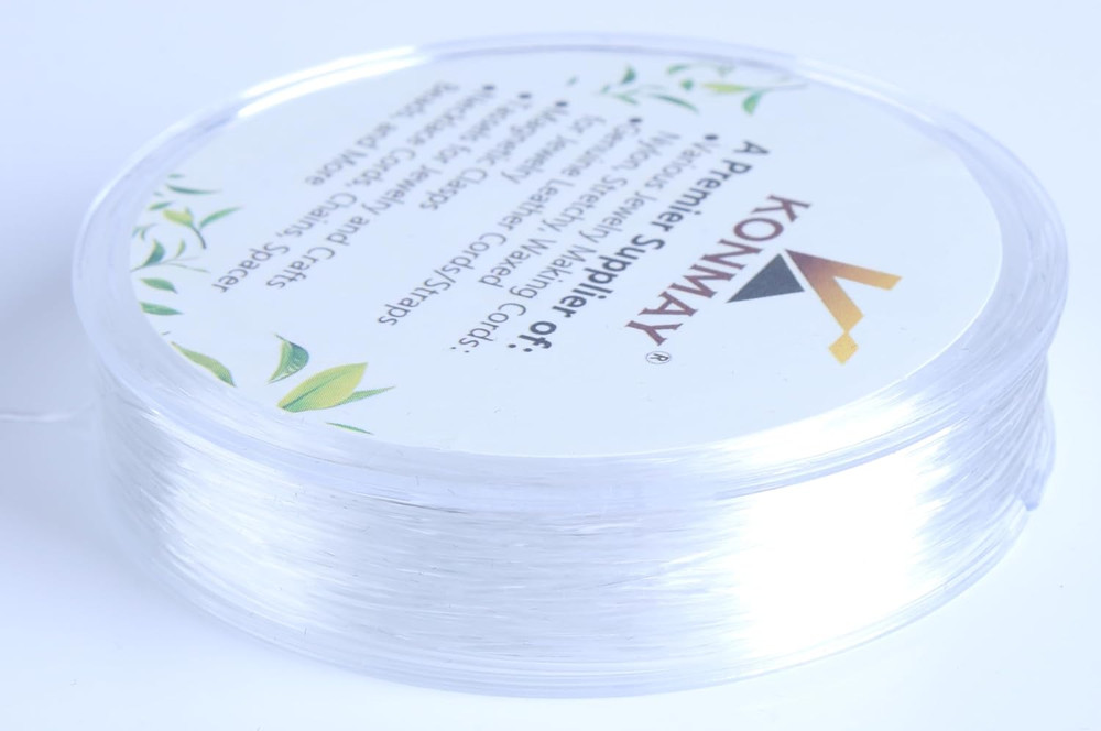 0.6Mm Stretchy Bracelet String, 38 Yards Elastic Crystal String,Thin Elastic Bea