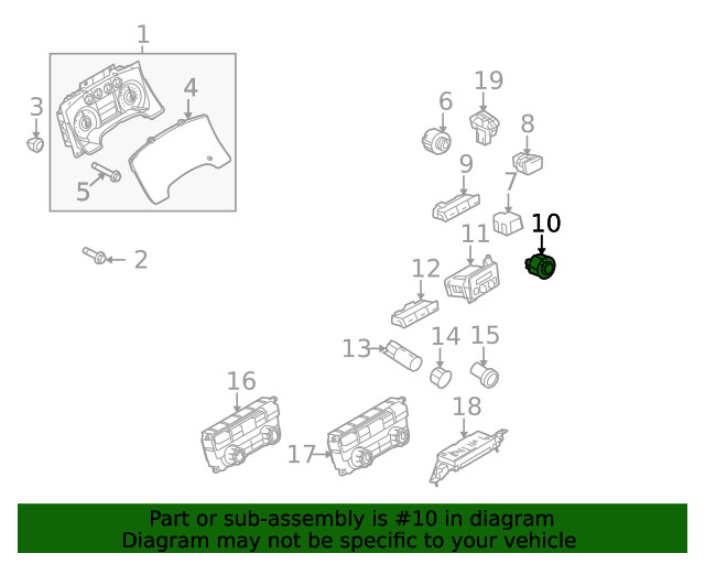 Genuine Ford Switch CL3Z14B166EA