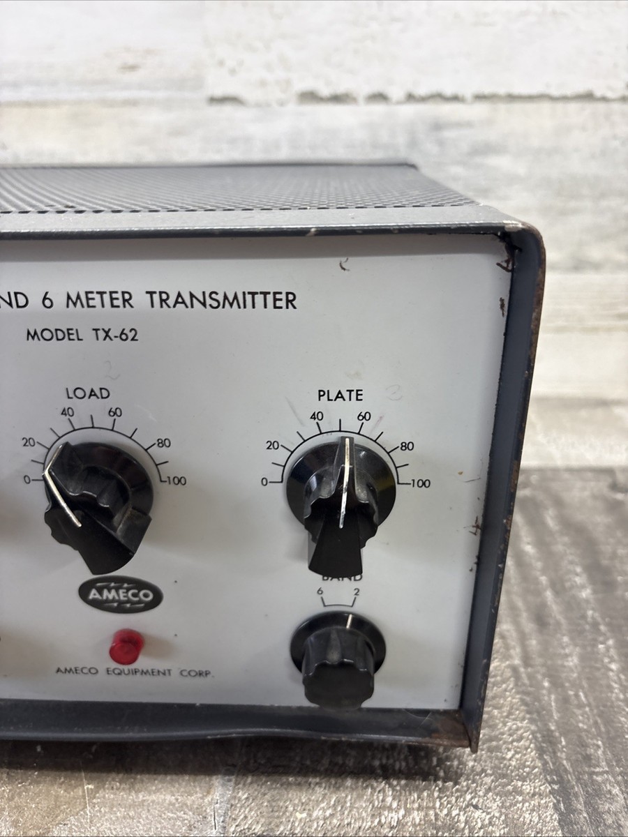 Ameco TX-62 6 & 2 meter Transmitter Old Vintage Ham Amateur Radio Tube Rig