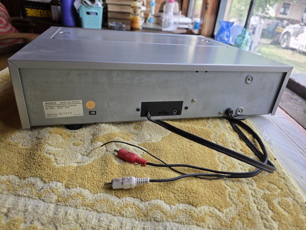 SONY PS-FL1 VINTAGE FRONT LOADINGTURNTABLE RECORD PLAYER WORKS #139