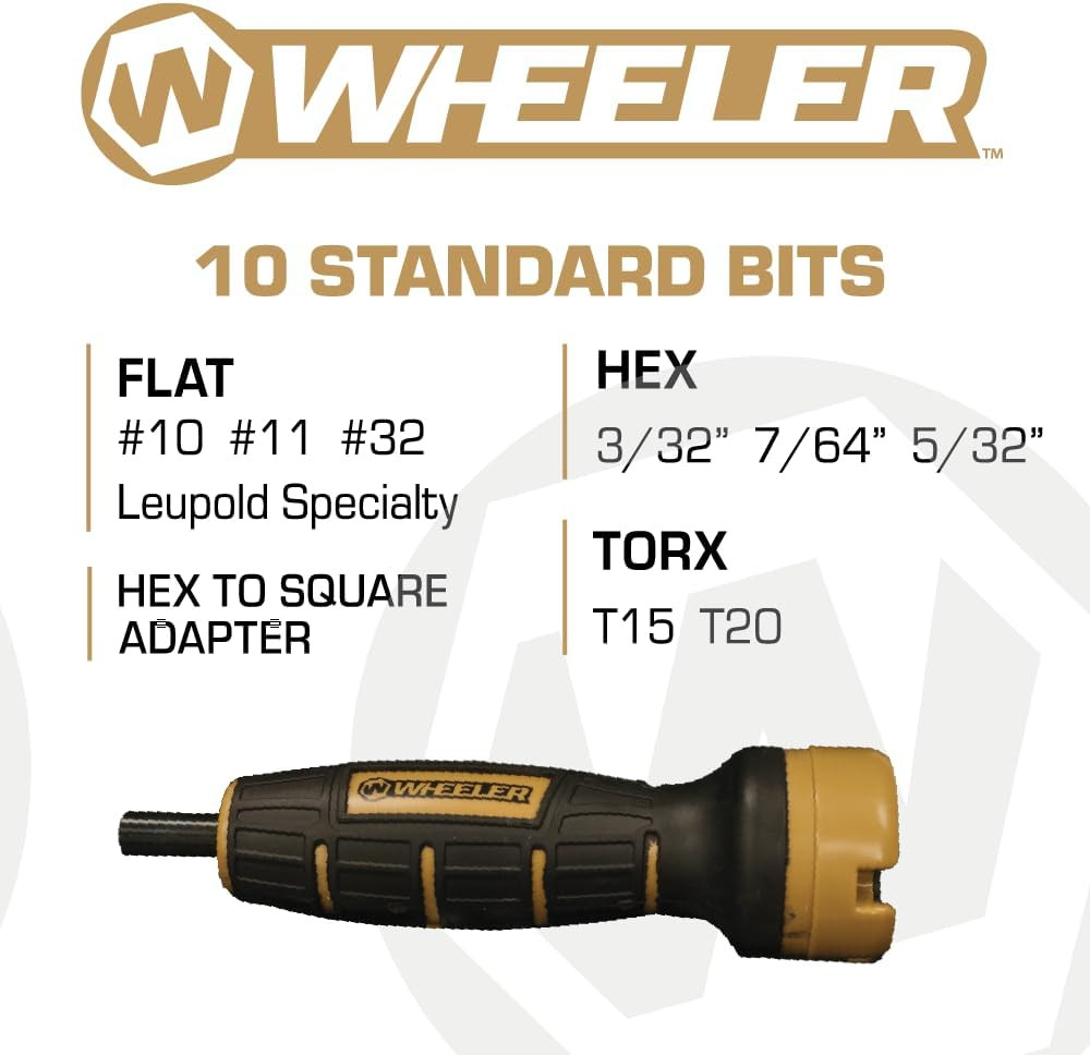 Digital Firearms Accurizing Torque Wrench with Interchangeable Bits and