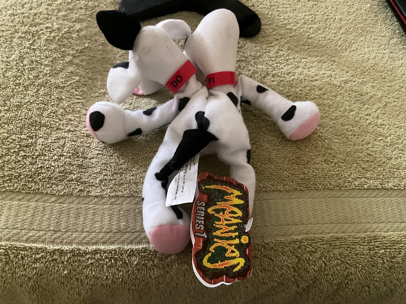 New Vintage 1997 Meanies Series 1 FIDO THE DALMUTATION Bean Bag Plush