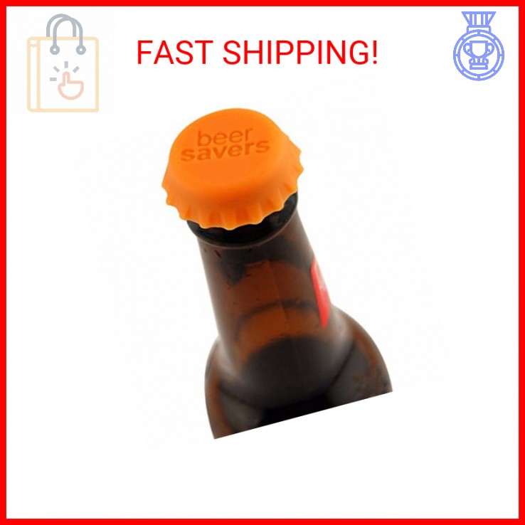 Save Brands Silicone Rubber Bottle Cap (6 Pack), Multicolor