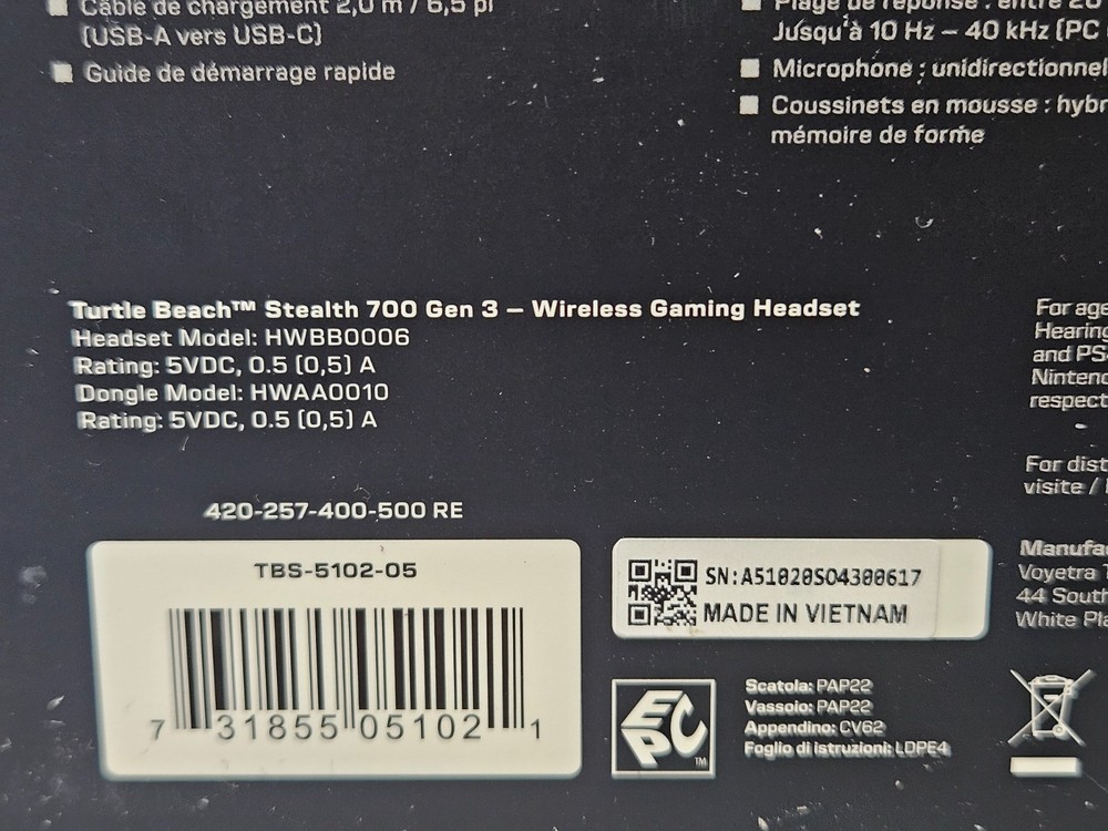 Turtle Beach Stealth 700 Wireless Multiplatform PC Gaming Headset - New & Sealed