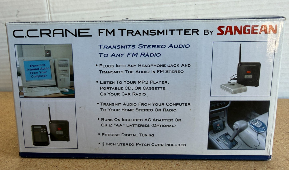 C.Crane FM Transmitter FT-007 FM Transmitter With Power Supply