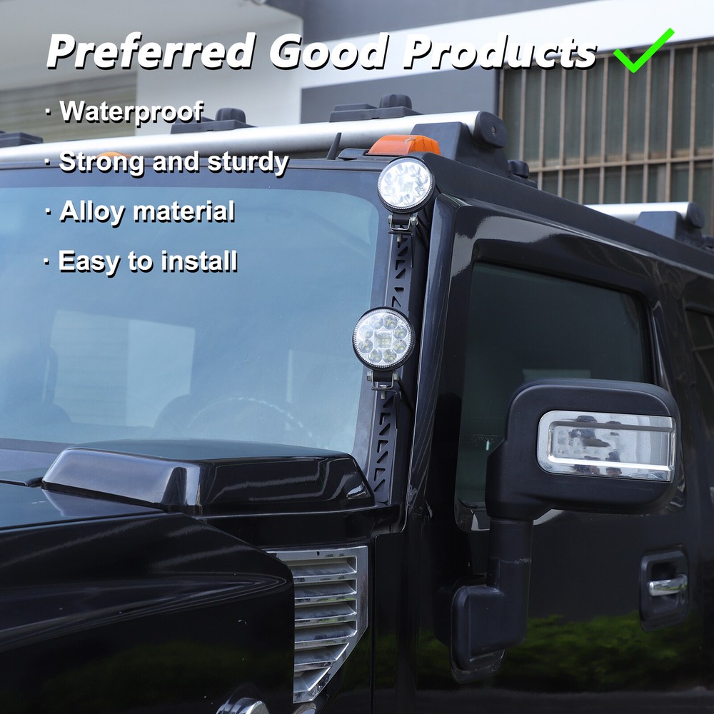 Front Windscreen Headlight Bracket Trim Fits Hummer H2 2003-09