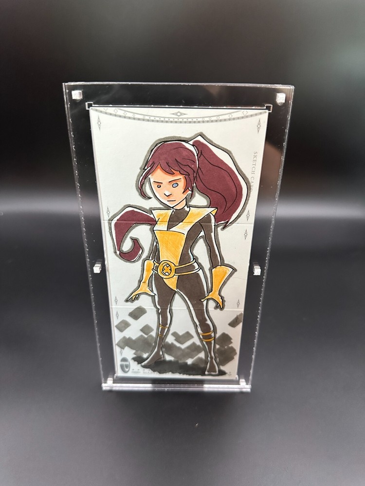 Marvel Magnetic Sketch Booklet Card Holder Display Case 3 Panel Clear