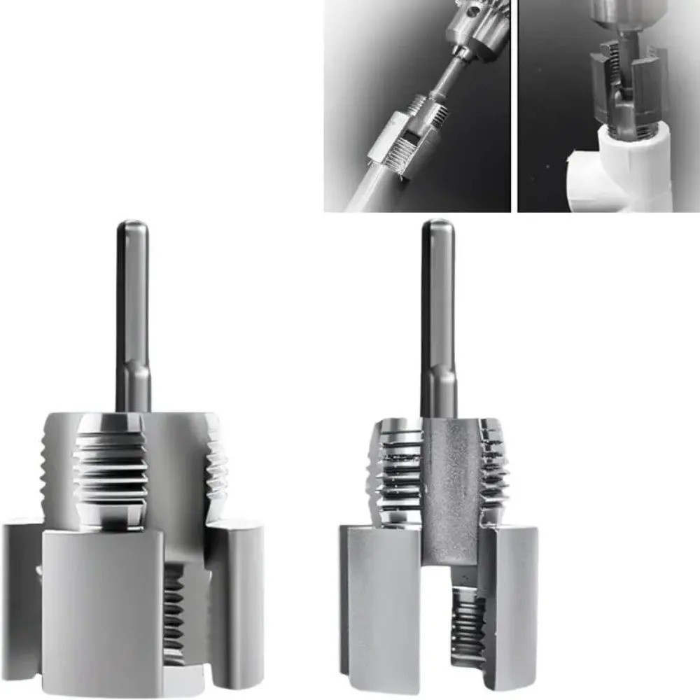 2pcs Integrated Internal & External Pipe Threading-Tool,PVC Pipe Threader Kit