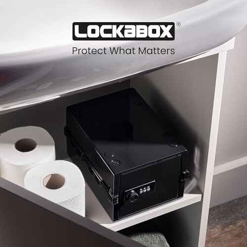 Lockabox Mini™ Small Lock Box with Combination Lock Half Letter Sized Mini Locka